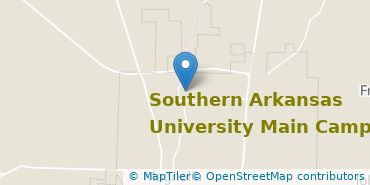 Location of Southern Arkansas University Main Campus