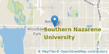 Location of Southern Nazarene University