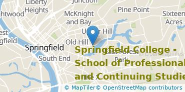Location of Springfield College-Regional, Online, and Continuing Education
