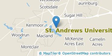 Location of St. Andrews University