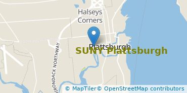 Location of State University of New York at Plattsburgh