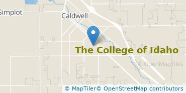 Location of The College of Idaho