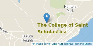Location of The College of Saint Scholastica