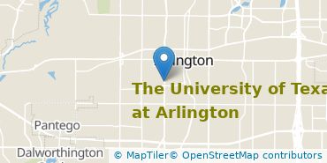 Location of The University of Texas at Arlington