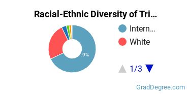 Graduate Racial-Ethnic Diversity at Trine University-Regional/Non-Traditional Campuses