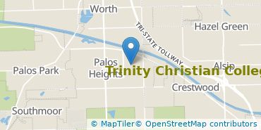 Location of Trinity Christian College