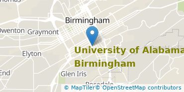 Location of University of Alabama at Birmingham