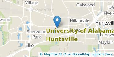 Location of University of Alabama in Huntsville