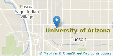 Location of University of Arizona