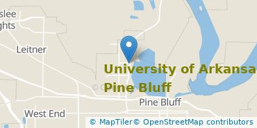 Location of University of Arkansas at Pine Bluff