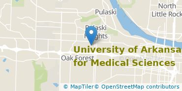 Location of University of Arkansas for Medical Sciences