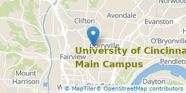Location of University of Cincinnati-Main Campus