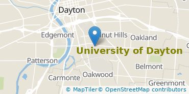Location of University of Dayton