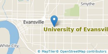 Location of University of Evansville