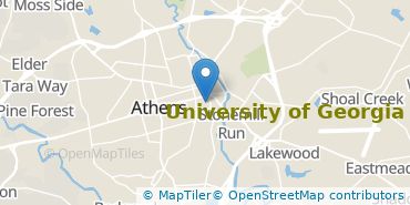 Location of University of Georgia