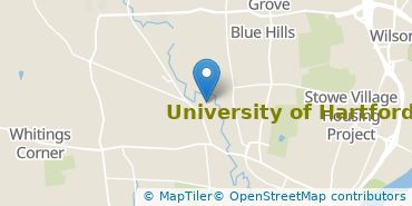 Location of University of Hartford