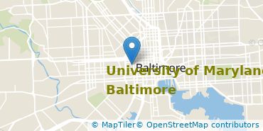 Location of University of Maryland, Baltimore
