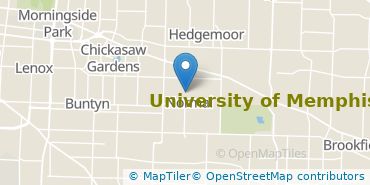 Location of University of Memphis