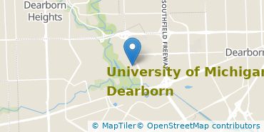 Location of University of Michigan-Dearborn