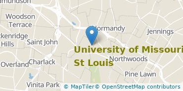 Location of University of Missouri-St Louis