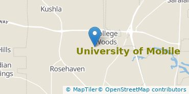 Location of University of Mobile