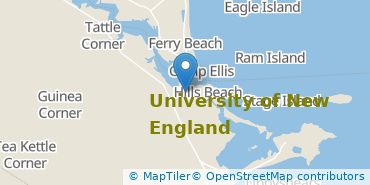 Location of University of New England