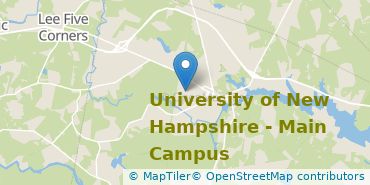 Location of University of New Hampshire-Main Campus