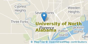 Location of University of North Alabama
