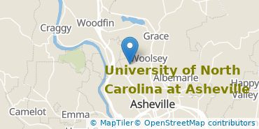 Location of University of North Carolina Asheville