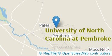 Location of University of North Carolina at Pembroke