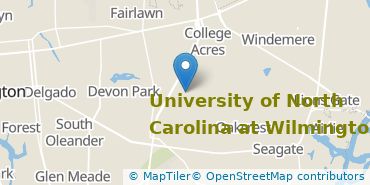 Location of University of North Carolina Wilmington