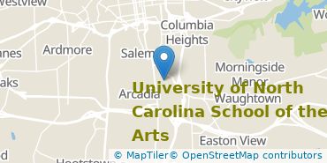 Location of University of North Carolina School of the Arts