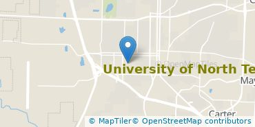Location of University of North Texas