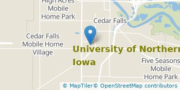 Location of University of Northern Iowa
