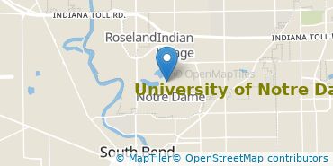 Location of University of Notre Dame