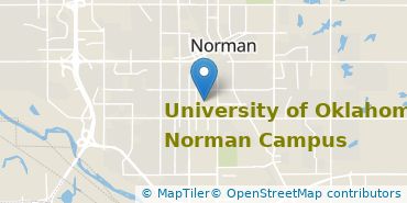 Location of University of Oklahoma-Norman Campus