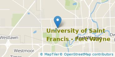Location of University of Saint Francis-Fort Wayne