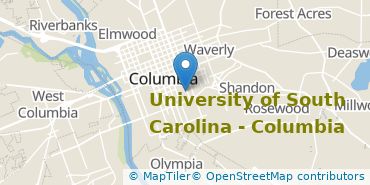 Location of University of South Carolina-Columbia