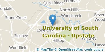 Location of University of South Carolina-Upstate