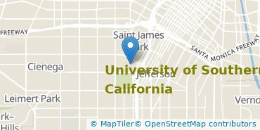 Location of University of Southern California