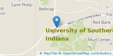 Location of University of Southern Indiana