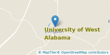 Location of University of West Alabama
