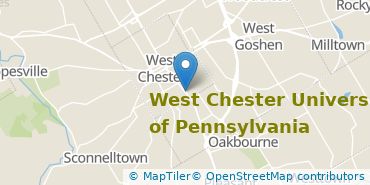 Location of West Chester University of Pennsylvania