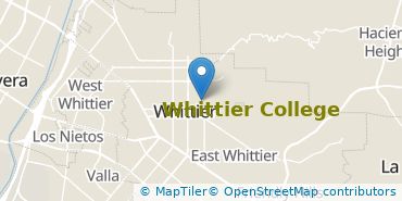 Location of Whittier College