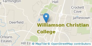 Location of Williamson Christian College