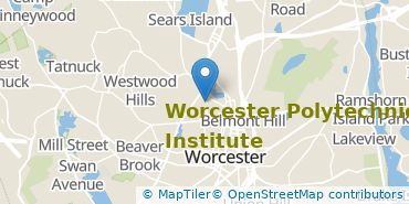 Location of Worcester Polytechnic Institute