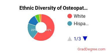 Osteopathic Medicine Majors in FL Ethnic Diversity Statistics
