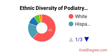 Podiatry Majors in FL Ethnic Diversity Statistics