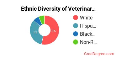 Veterinary Clinical Services Majors in MA Ethnic Diversity Statistics