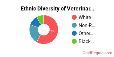 Veterinary Clinical Services Majors in VA Ethnic Diversity Statistics